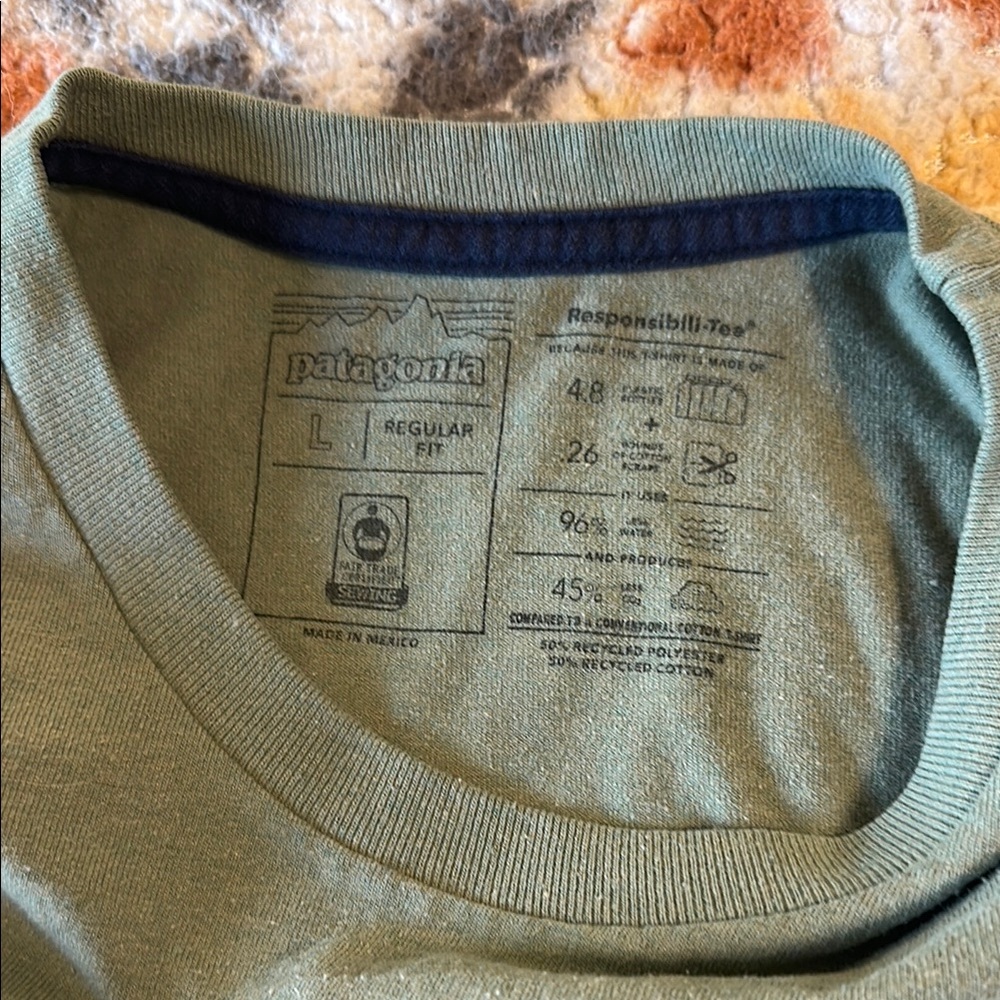Patagonia Green Short Sleeve Tee for Everyday Comfort - Picture 3 of 3